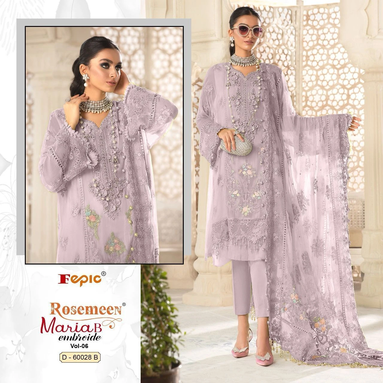 Fepic 60028 Georgette Wholesale Pakistani Salwar Suit Catalog — Wholesale Pakistani Suits, MPA wholesale from Surat - Gallery Image 6